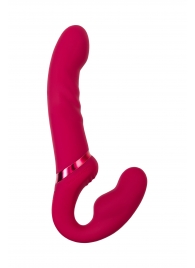 Малиновый безремневой страпон Lapis - 23 см. - Lovense - купить с доставкой в Златоусте