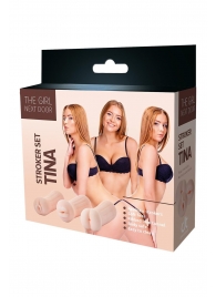 Набор из 3 мастурбаторов The Girl Next Door Tina - Dream Toys - в Златоусте купить с доставкой