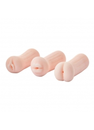 Набор из 3 мастурбаторов The Girl Next Door Tina - Dream Toys - в Златоусте купить с доставкой