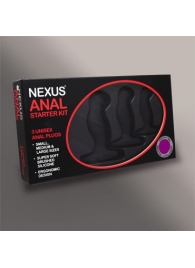 Набор из 3 массажеров простаты чёрного цвета NEXUS ANAL STARTER KIT - Nexus Range - в Златоусте купить с доставкой