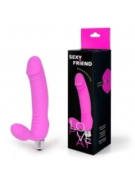 Розовый безремневой страпон Sexy Friend - 1137 - купить с доставкой в Златоусте