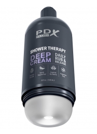 Мастурбатор в бутылке Shower Therapy Deep Cream - Pipedream - в Златоусте купить с доставкой