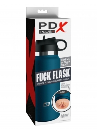 Мастурбатор-вагина в синей колбе F*ck Flask - Pipedream - в Златоусте купить с доставкой