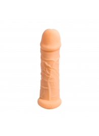 Телесный фаллоудлинитель Extra Size Bubbles - 15,5 см. - Lola Games - в Златоусте купить с доставкой
