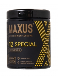 Презервативы с точками и рёбрами MAXUS Special - 12 шт. - Maxus - купить с доставкой в Златоусте