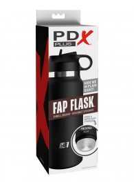 Черный мастурбатор в виде бутылки Fap Flask - Pipedream - в Златоусте купить с доставкой