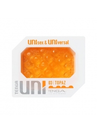 Оранжевый мастурбатор-стимулятор Tenga Uni Topaz - Tenga - в Златоусте купить с доставкой