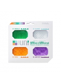 Набор из 4 мастурбаторов-стимуляторов Tenga Uni Variety Pack - Tenga - в Златоусте купить с доставкой