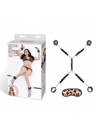Леопардовая фиксация на матрас для рук и ног Classic Bedspreader - Lux Fetish - купить с доставкой в Златоусте