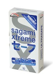 Презервативы Sagami Xtreme Ultrasafe с двойным количеством смазки - 10 шт. - Sagami - купить с доставкой в Златоусте