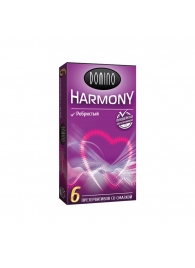 Презервативы с рёбрышками Domino Harmony - 6 шт. - Domino - купить с доставкой в Златоусте
