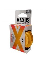 Презервативы анатомической формы Maxus Sensual - 3 шт. - Maxus - купить с доставкой в Златоусте