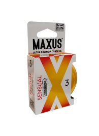 Презервативы анатомической формы Maxus Sensual - 3 шт. - Maxus - купить с доставкой в Златоусте