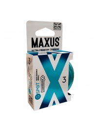 Презервативы Maxus G spot с двойной спиралью - 3 шт. - Maxus - купить с доставкой в Златоусте