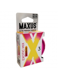 Ароматизированные презервативы Maxus Exotic Mix - 3 шт. - Maxus - купить с доставкой в Златоусте