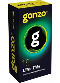 Прозрачные ультратонкие презервативы Ganzo Ultra thin - 15 шт. - Ganzo - купить с доставкой в Златоусте
