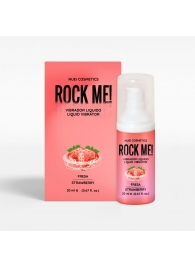 Жидкий вибратор Nuei Rock Me! с ароматом клубники - 20 мл. - Nuei cosmetics - купить с доставкой в Златоусте