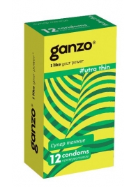 Ультратонкие презервативы Ganzo Ultra thin - 12 шт. - Ganzo - купить с доставкой в Златоусте