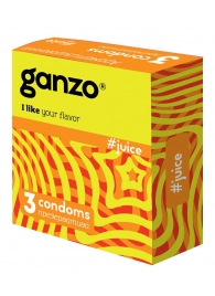 Ароматизированные презервативы Ganzo Juice - 3 шт. - Ganzo - купить с доставкой в Златоусте