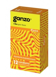 Ароматизированные презервативы Ganzo Juice - 12 шт. - Ganzo - купить с доставкой в Златоусте