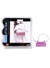 Эрекционное кольцо с вибратором LITTLE LILAC - Dream Toys - в Златоусте купить с доставкой