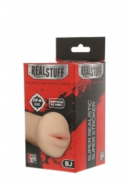 Нежный мастурбатор-ротик REALSTUFF 5INCH MASTURBATOR BJ - Dream Toys - в Златоусте купить с доставкой