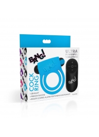 Голубое эрекционное виброкольцо 28X Remote Control Vibrating Cock Ring   Bullet - XR Brands - в Златоусте купить с доставкой