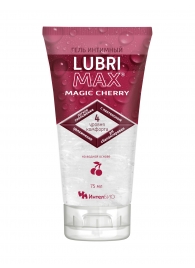 Интимный гель-смазка на водной основе Lubrimax Magic Cherry - 75 мл. - ИнтелБИО - купить с доставкой в Златоусте