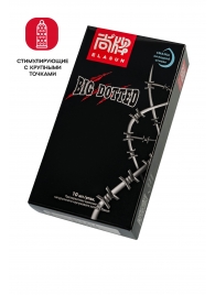 Презервативы с точками Elasun Big Dotted - 10 шт. - Elasun - купить с доставкой в Златоусте