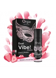 Съедобный жидкий вибратор Dual Vibe! со вкусом клубничного джина с тоником - 15 мл. - ORGIE - купить с доставкой в Златоусте