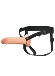 Полый страпон на ремнях 8’’ Hollow Silicone Strap-on - Pipedream - купить с доставкой в Златоусте