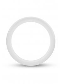 Белое люминесцентное эрекционное кольцо Silicone Glo Cock Ring - Blush Novelties - в Златоусте купить с доставкой