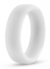 Белое люминесцентное эрекционное кольцо Silicone Glo Cock Ring - Blush Novelties - в Златоусте купить с доставкой