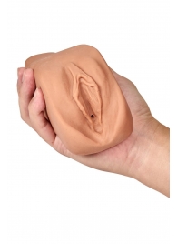 Маструбатор-вагина с вибрацией Soft   Wet Renata Realistic Tan Masturbator - Blush Novelties - в Златоусте купить с доставкой
