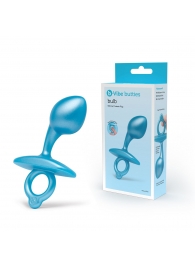 Голубая анальная пробка для массажа простаты Bulb Silicone Prostate Plug - 10,7 см. - b-Vibe - в Златоусте купить с доставкой
