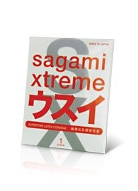 Ультратонкий презерватив Sagami Xtreme SUPERTHIN - 1 шт. - Sagami - купить с доставкой в Златоусте