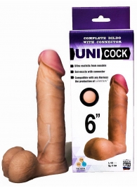 Насадка для страпона фаллической формы UNICOCK 6  - 18 см. - LOVETOY (А-Полимер) - купить с доставкой в Златоусте