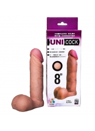 Фаллическая насадка для страпона UNICOCK 8  - 20 см. - LOVETOY (А-Полимер) - купить с доставкой в Златоусте