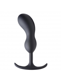 Черный массажер простаты с утяжелителями Premium Silicone Weighted Prostate Plug Large - 18,8 см. - XR Brands - в Златоусте купить с доставкой