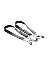 Ремни с зажимами для половых губ Spread Labia Spreader Straps with Clamps - XR Brands - купить с доставкой в Златоусте