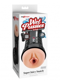 Мастурбатор-вагина в колбе Super Juicy Snatch - Pipedream - в Златоусте купить с доставкой