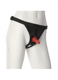 Трусики со штырьком для фиксации насадок Ultra Harness with Plug - Doc Johnson - купить с доставкой в Златоусте