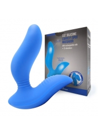 Синий вибромассажер простаты 3,5’’ Curve P-spot Massager - 12 см. - Erokay - в Златоусте купить с доставкой