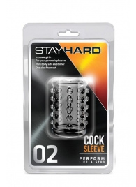 Прозрачная насадка на пенис с шишечками STAY HARD COCK SLEEVE 02 CLEAR - Blush Novelties - в Златоусте купить с доставкой