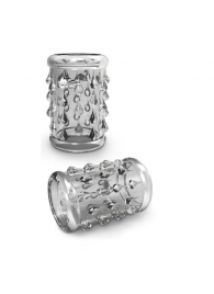 Прозрачная насадка с капельками STAY HARD COCK SLEEVE 05 CLEAR - Blush Novelties - в Златоусте купить с доставкой