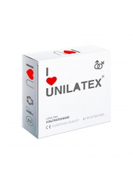 Ультратонкие презервативы Unilatex Ultra Thin - 3 шт. - Unilatex - купить с доставкой в Златоусте