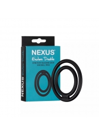 Черное двойное эрекционное кольцо Nexus Enduro Double - Nexus Range - в Златоусте купить с доставкой