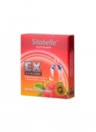 Стимулирующая насадка Sitabella Extender  Клубника - Sitabella - купить с доставкой в Златоусте