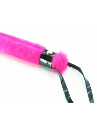 Нежная плеть с розовым мехом BDSM Light - 43 см. - БДСМ Арсенал - купить с доставкой в Златоусте