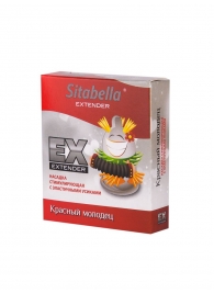 Стимулирующая насадка Sitabella Extender  Красный молодец - Sitabella - купить с доставкой в Златоусте
